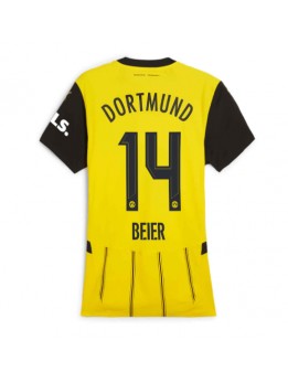 Borussia Dortmund Maximilian Beier #14 Heimtrikot für Frauen 2024-25 Kurzarm